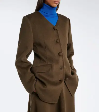 Lisa Yang Wool and cashmere blazer | Thumbnail 7