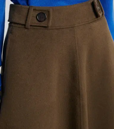 Lisa Yang Doublé wool and cashmere midi skirt | Thumbnail 4