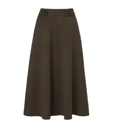 Lisa Yang Doublé wool and cashmere midi skirt | Thumbnail 1
