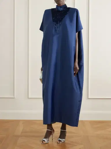 Dima Ayad Cocoon Sequined And Twill Gown | Thumbnail 2 Dima Ayad Cocoon Sequined And Twill Gown | Thumbnail 2