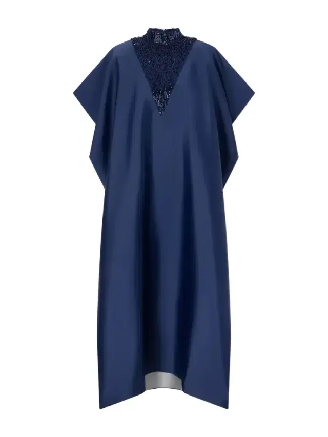 Cocoon Sequined And Twill Gown
