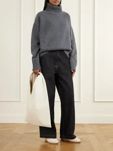 Extreme Cashmere Crop Xtra Cashmere Turtleneck | Thumbnail 2