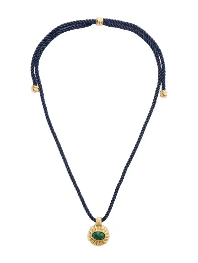 PAOLA SIGHINOLFI Sasa Gold-plated Malachite Cord Necklace