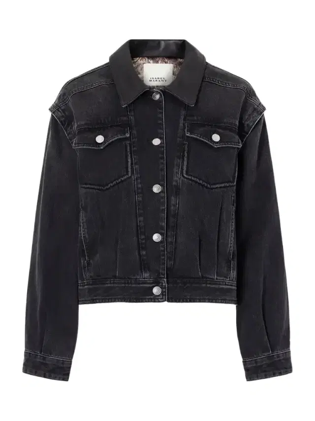 Isabel Marant Devyn Leather-trimmed Denim Jacket