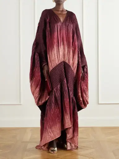 Dima Ayad Plissé Lurex Gown | Thumbnail 2
