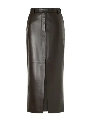 Co Double-slit Leather Midi Skirt | Thumbnail 1 Co Double-slit Leather Midi Skirt | Thumbnail 1