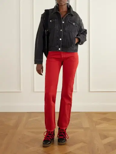 Isabel Marant Nowles Shearling-trimmed Leather Ankle Boots | Thumbnail 4