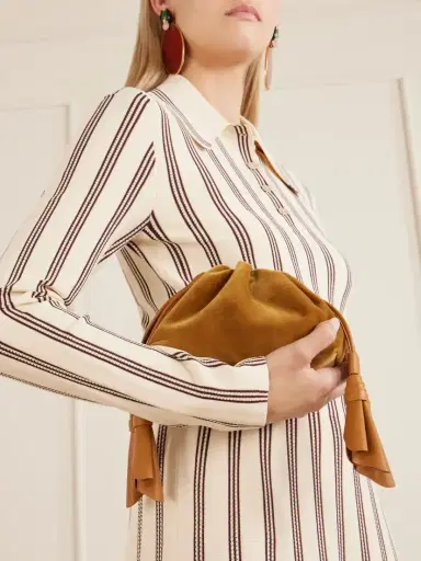 Zimmermann Cloud 91 Small Leather-trimmed Velvet Clutch | Thumbnail 2