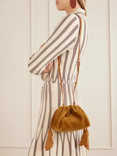 Zimmermann Cloud 91 Small Leather-trimmed Velvet Clutch | Thumbnail 5