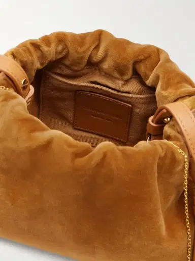 Zimmermann Cloud 91 Small Leather-trimmed Velvet Clutch | Thumbnail 6