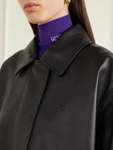 Loewe Logo-debossed Leather Jacket | Thumbnail 5