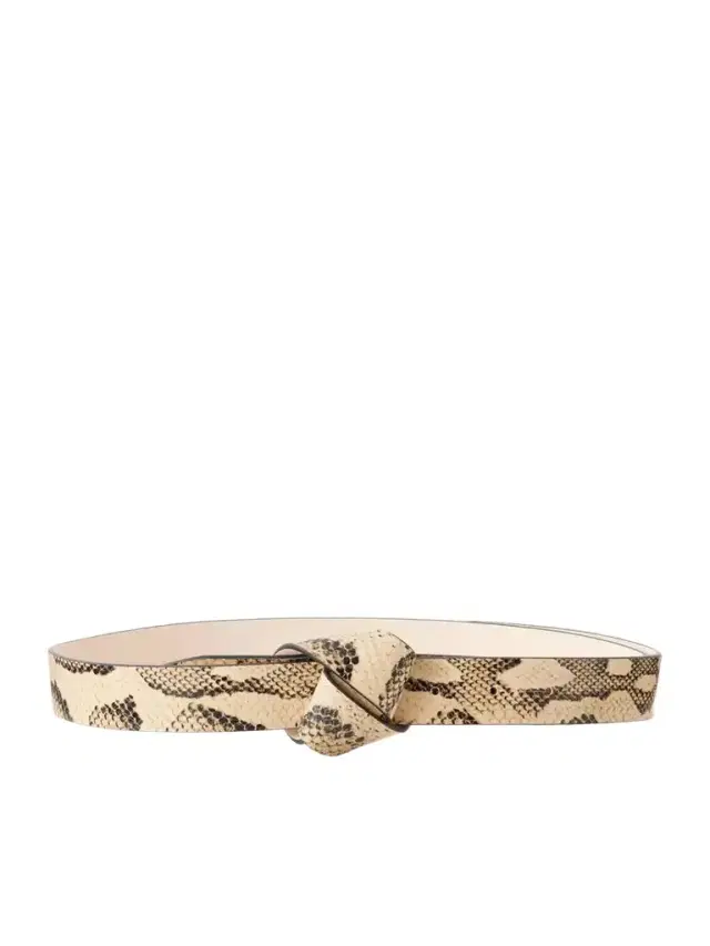 Isabel Marant Lassio Snake-effect Leather Belt