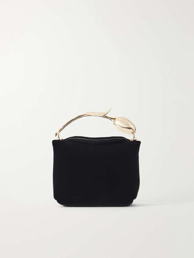 Erdem Bloom Micro Velvet Top-handle Bag