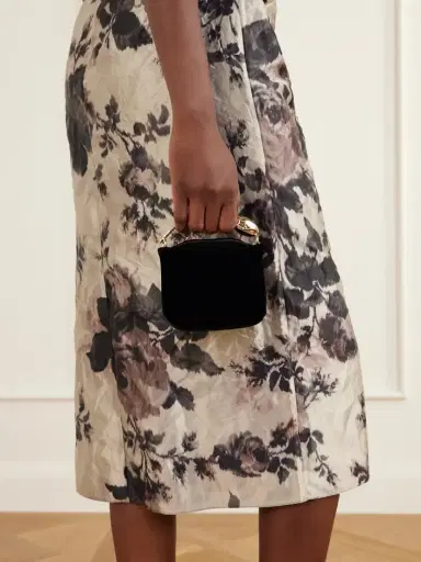 Erdem Bloom Micro Velvet Top-handle Bag | Thumbnail 2