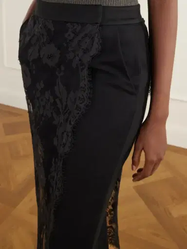 Zimmermann Valiant Lace-trimmed Stretch-linen Straight-leg Pants | Thumbnail 5