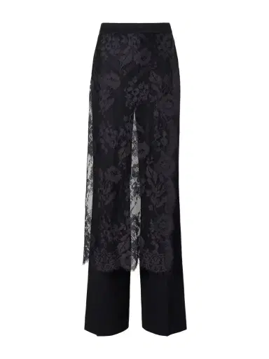 Zimmermann Valiant Lace-trimmed Stretch-linen Straight-leg Pants | Thumbnail 1