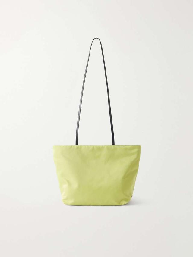 Valesque Leather-trimmed Satin Shoulder Bag