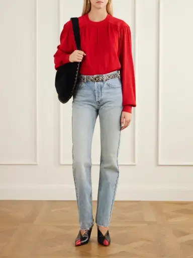 Isabel Marant Enza Gathered Sweater | Thumbnail 2