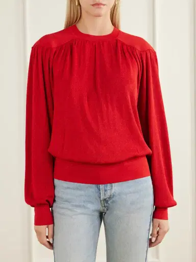 Isabel Marant Enza Gathered Sweater | Thumbnail 3