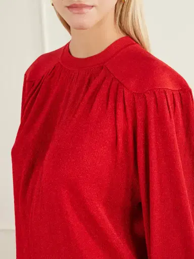 Isabel Marant Enza Gathered Sweater | Thumbnail 5