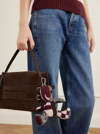 The Elder Statesman Teddy Sitting Cashmere Keychain | Thumbnail 2 The Elder Statesman Teddy Sitting Cashmere Keychain | Thumbnail 2