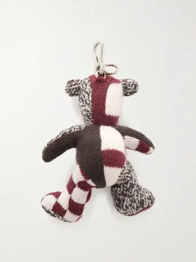 The Elder Statesman Teddy Sitting Cashmere Keychain | Thumbnail 3 The Elder Statesman Teddy Sitting Cashmere Keychain | Thumbnail 3