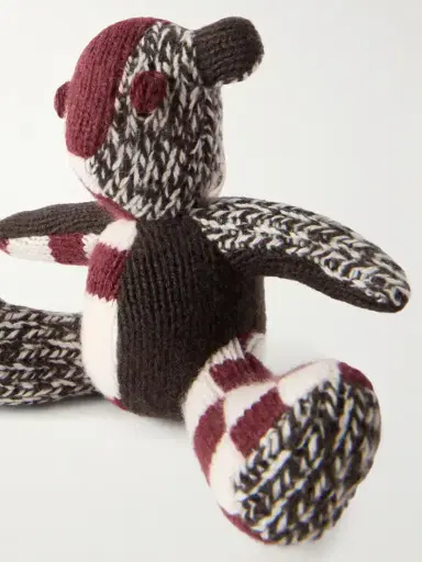 The Elder Statesman Teddy Sitting Cashmere Keychain | Thumbnail 4 The Elder Statesman Teddy Sitting Cashmere Keychain | Thumbnail 4