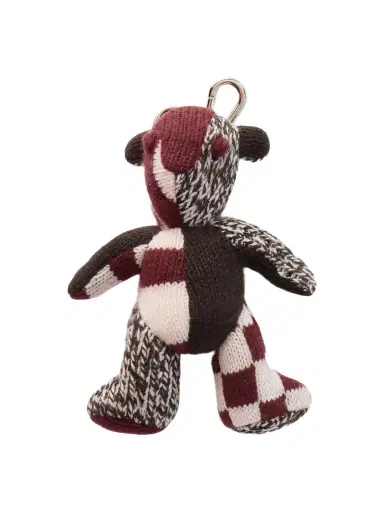The Elder Statesman Teddy Sitting Cashmere Keychain | Thumbnail 1 The Elder Statesman Teddy Sitting Cashmere Keychain | Thumbnail 1