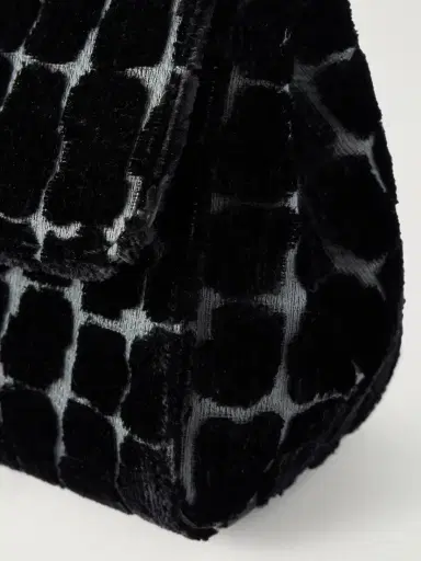 Dolce & Gabbana Leather-trimmed Velvet Top Handle Bag | Thumbnail 5