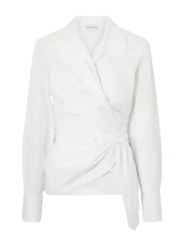 Cotton-poplin Wrap Shirt