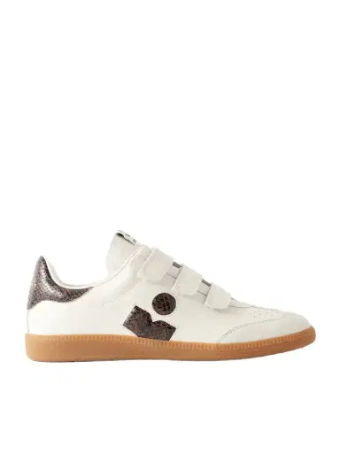 Isabel Marant Beth Leather-trimmed Suede Sneakers | Thumbnail 1