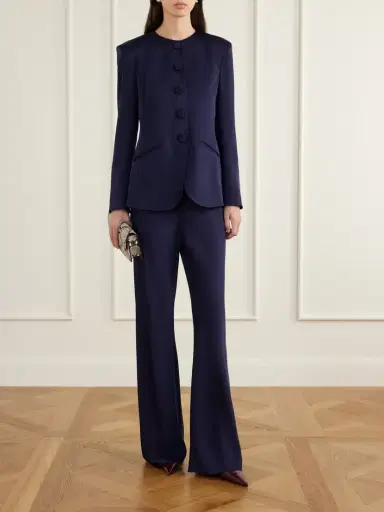 Veronica Beard Braddok Cady Straight-leg Pants | Thumbnail 2