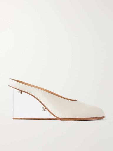 Maison Margiela Plexi 80 Leather Wedge Sandals | Thumbnail 1