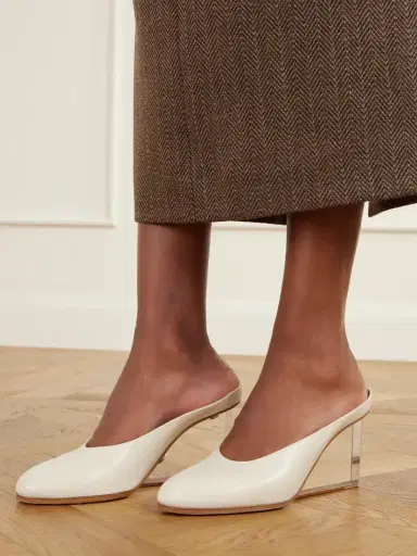 Maison Margiela Plexi 80 Leather Wedge Sandals | Thumbnail 2