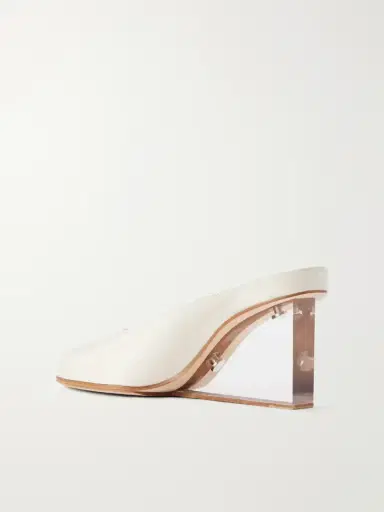 Maison Margiela Plexi 80 Leather Wedge Sandals | Thumbnail 3