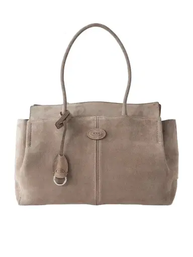 Tod's Logo-embossed Suede Tote | Thumbnail 1 Tod's Logo-embossed Suede Tote | Thumbnail 1