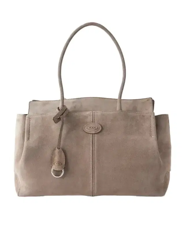 Logo-embossed Suede Tote