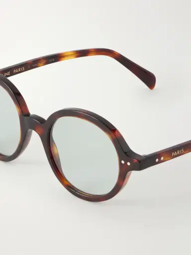 CELINE Eyewear Circle Round-frame Acetate Sunglasses | Thumbnail 4