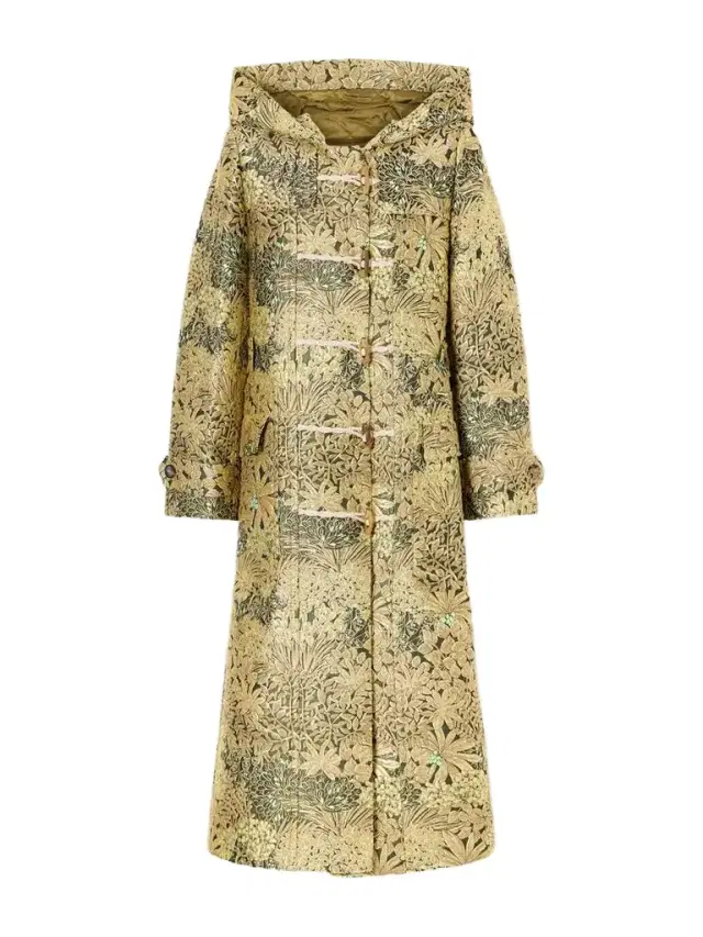 Paisley-jacquard Brocade Coat