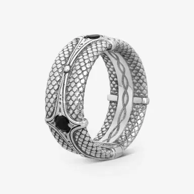 Konstantino Konstantino Aeolus Sterling Silver Black Spinel Ring Sz. 11.25 by The Solist | Thumbnail 2