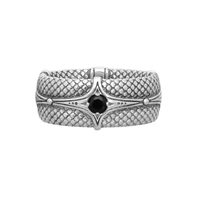 Konstantino Konstantino Aeolus Sterling Silver Black Spinel Ring Sz. 11.25 by The Solist