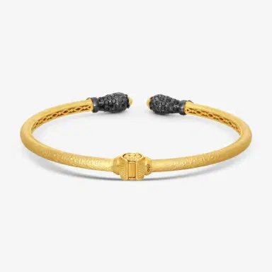 Konstantino Konstantino Callas 18K Yellow Gold Black Diamond & Ruby Cuff Bracelet by The Solist | Thumbnail 3