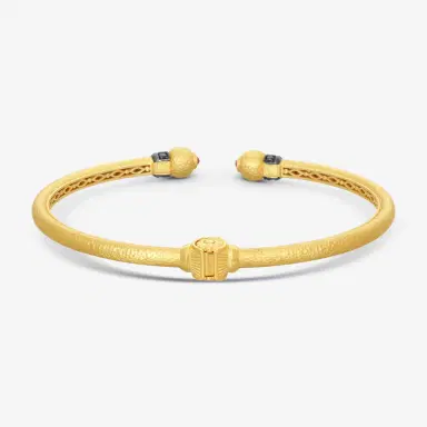 Konstantino Konstantino Callas 18K Yellow Gold Black Diamond & Ruby Cuff Bracelet by The Solist | Thumbnail 3