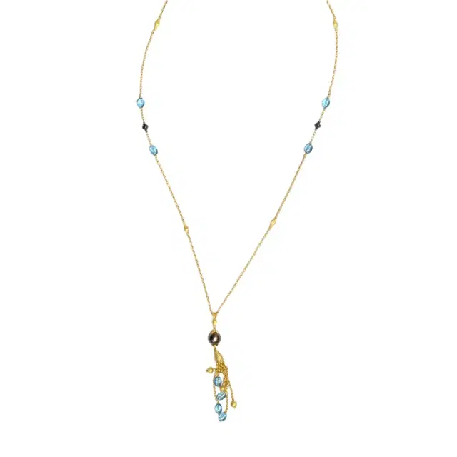 Konstantino Konstantino Callas 18K Yellow Gold Black Tahitian Pearl Necklace by The Solist