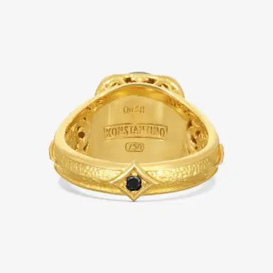 Konstantino Konstantino Callas 18K Yellow Gold Diamond & Pearl Statement Ring Sz. 7 by The Solist | Thumbnail 3