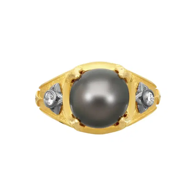 Konstantino Konstantino Callas 18K Yellow Gold Diamond & Pearl Statement Ring Sz. 7 by The Solist