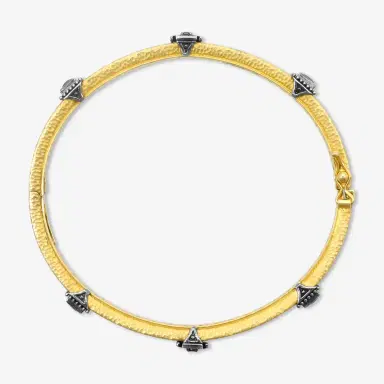Konstantino Konstantino Callas 18K Yellow Gold Diamond & Pink Tourmaline Bangle by The Solist | Thumbnail 2