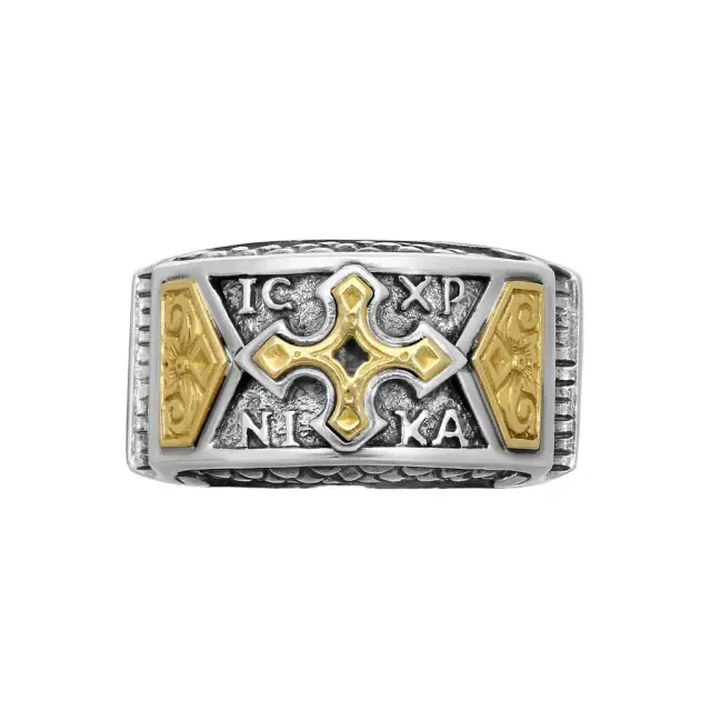 Konstantino Konstantino Heonos 18K Yellow Gold & Sterling Silver Band Ring Sz. 10.5 by The Solist