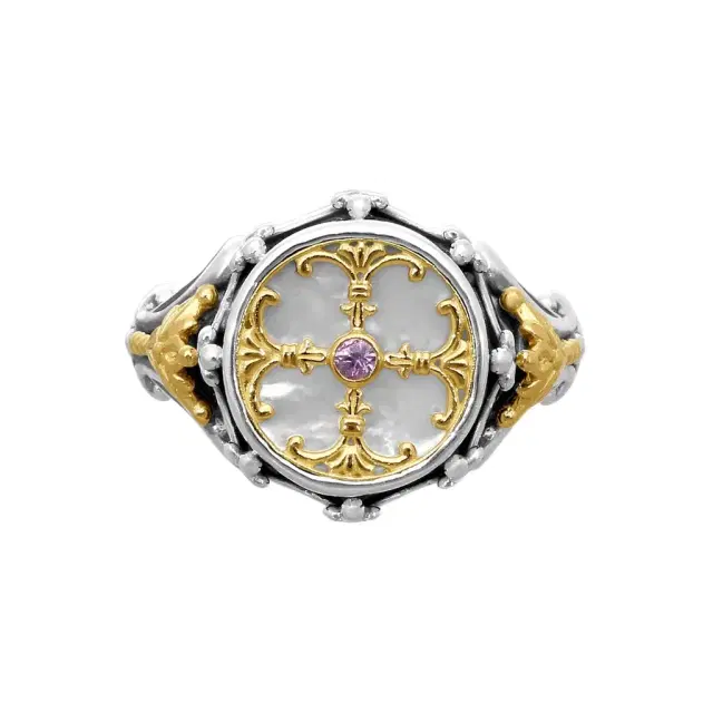 Konstantino Konstantino Hestia 18K Yellow Gold & Sterling Silver Multi-Gemstone Ring Sz. 8 by The Solist