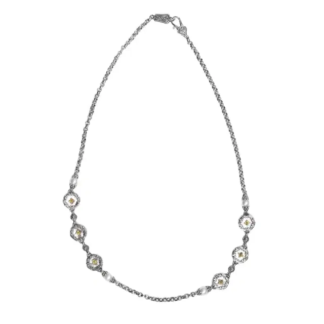 Konstantino Konstantino Hestia 18K Yellow Gold & Sterling Silver Pearl Necklace by The Solist